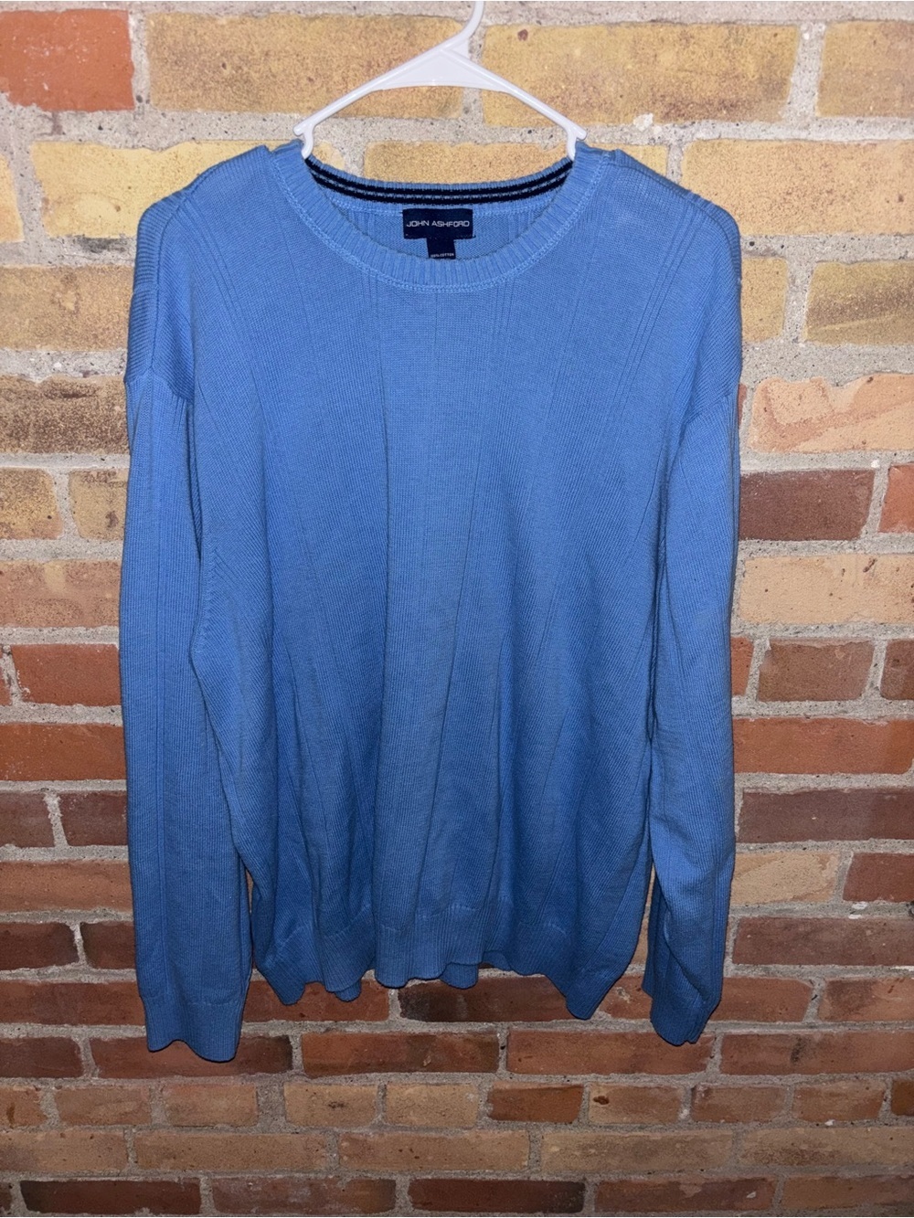 John Ashford Light Blue Men's Crewneck Sweater